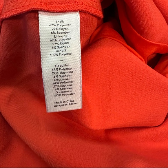 Likely Women’s Elegant Red Evening Prina Gown Dress Size 2 - Picture 7 of 10